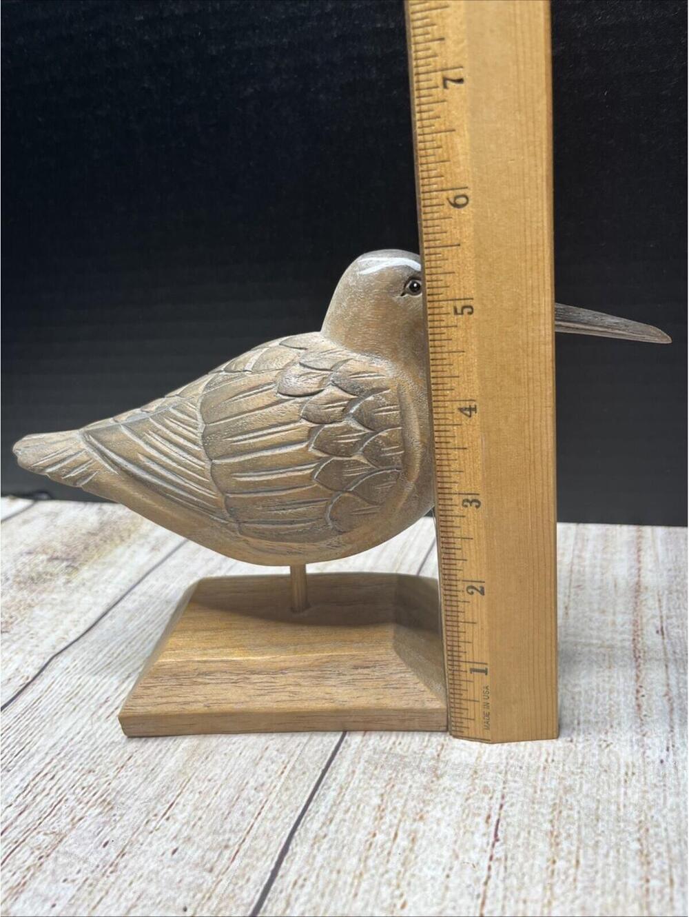 Vintage Hand Carved Shore Birds Set Of 3 Sand Pipers - Picture 7 of 15